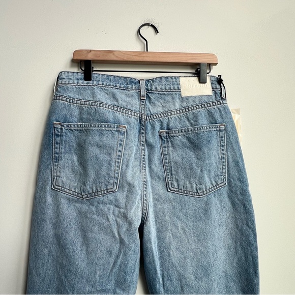 NWT GRLFRND Karolina High Rise Straight Crop Jeans Point Loma Distressed button - Picture 14 of 16